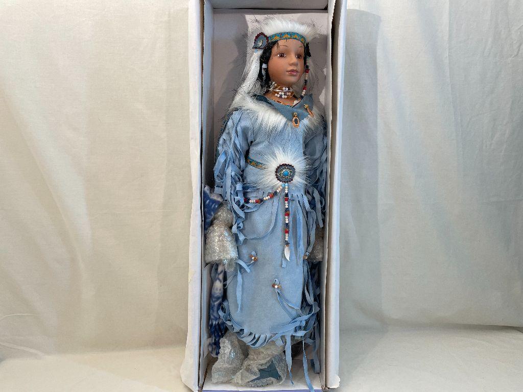 Cathay Collection Native American Porcelain Doll