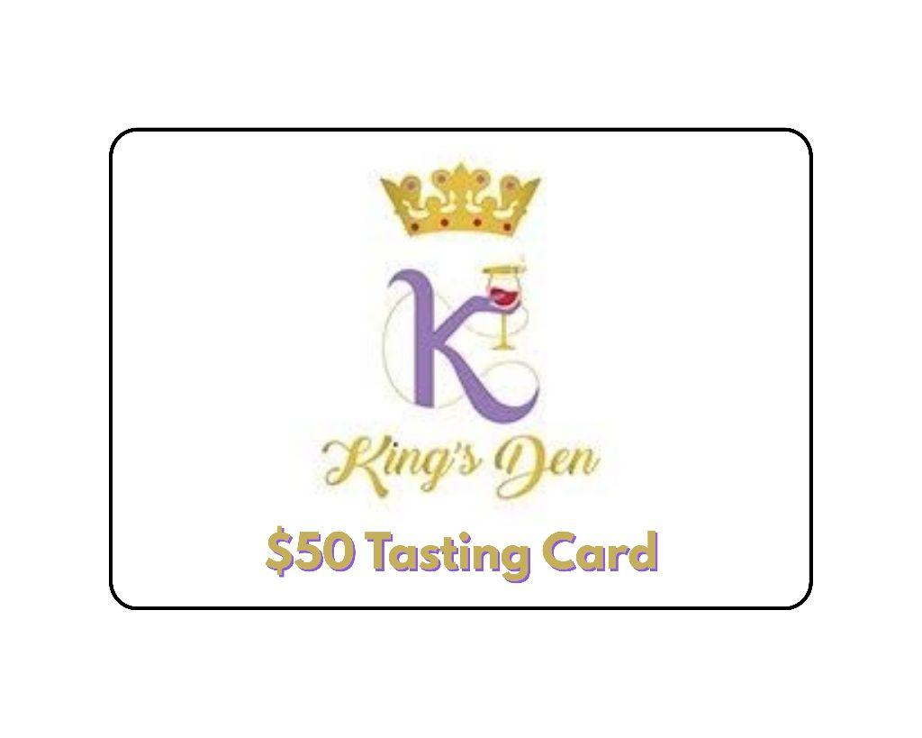 King's Den Tasting Card