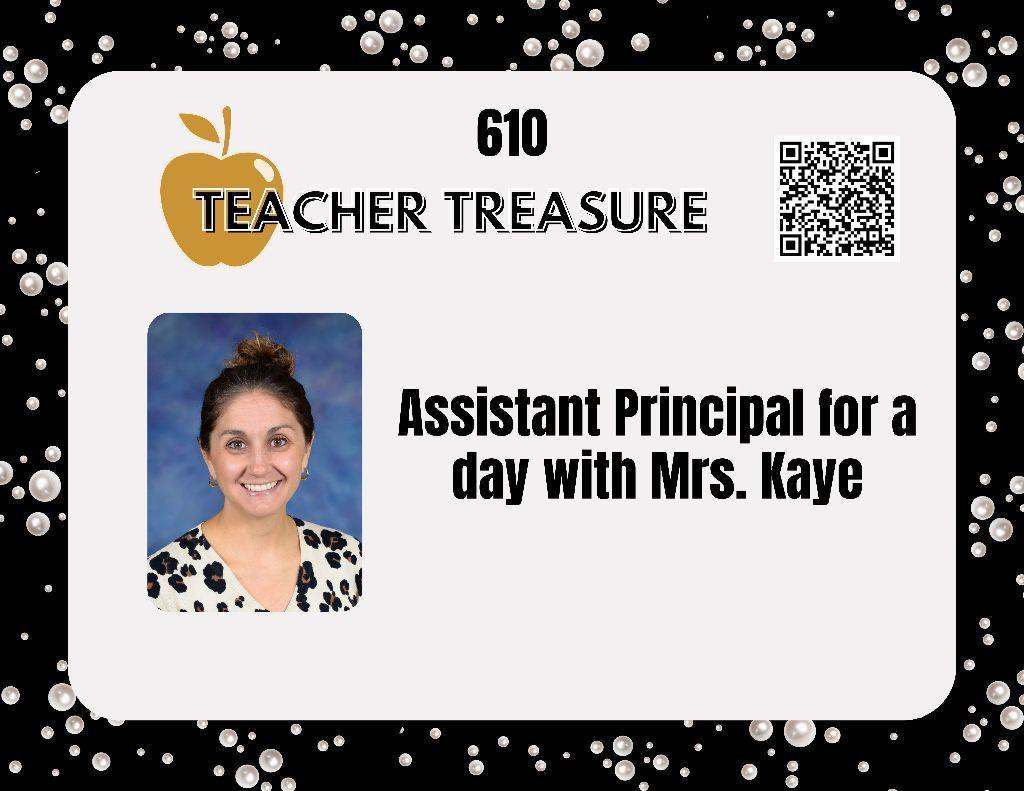 Assistant Principal for a Day with Mrs. Kaye