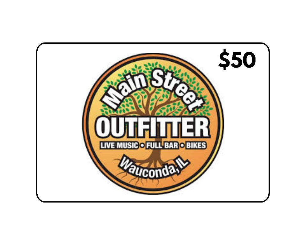 $50 Main Street Outfitter Giftcard