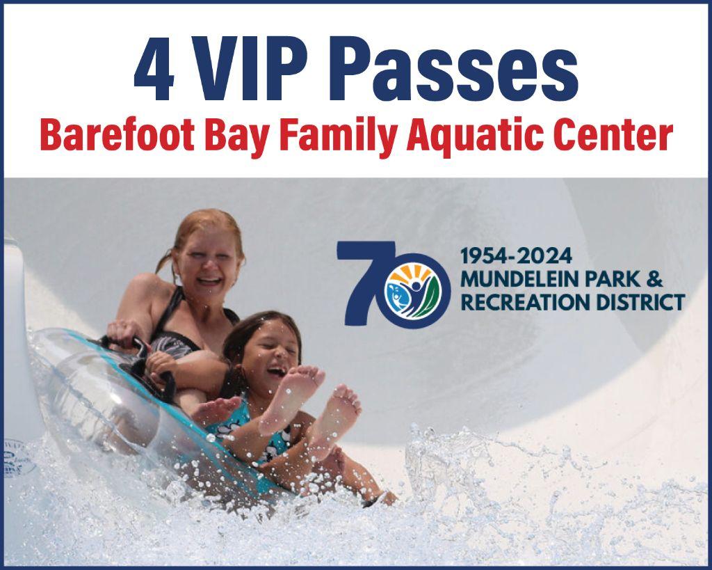 4 VIP Passes to Barefoot Bay Plus Pool Gear