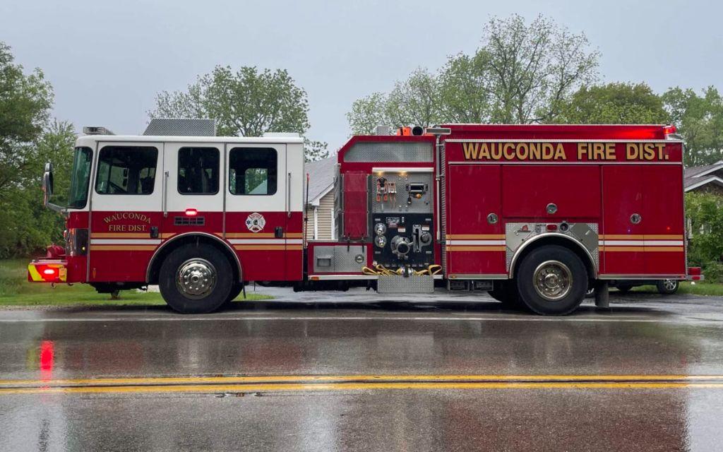 Wauconda Fire Department Ride-a-long to School for Winner Plus One Friend