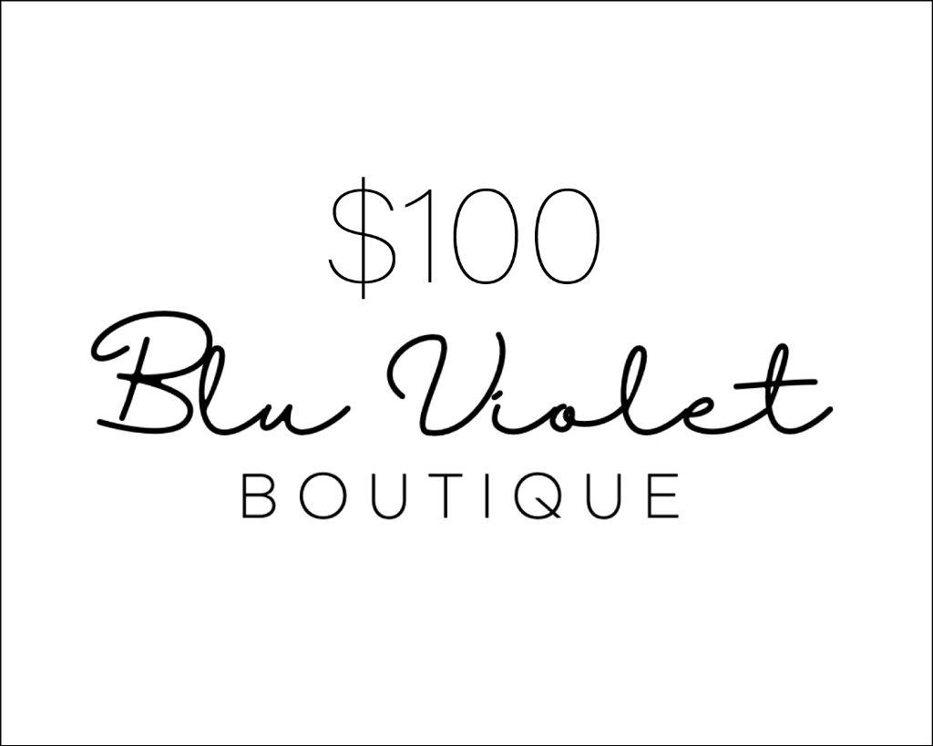 $100 Gift Card to Blu Violet Boutique