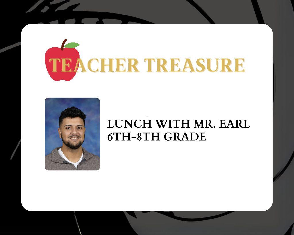 6th-8th Grade Lunch Mr. Earl
