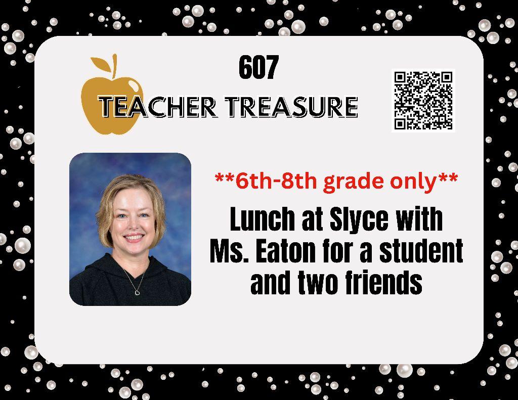 Slyce lunch with Ms. Eaton
