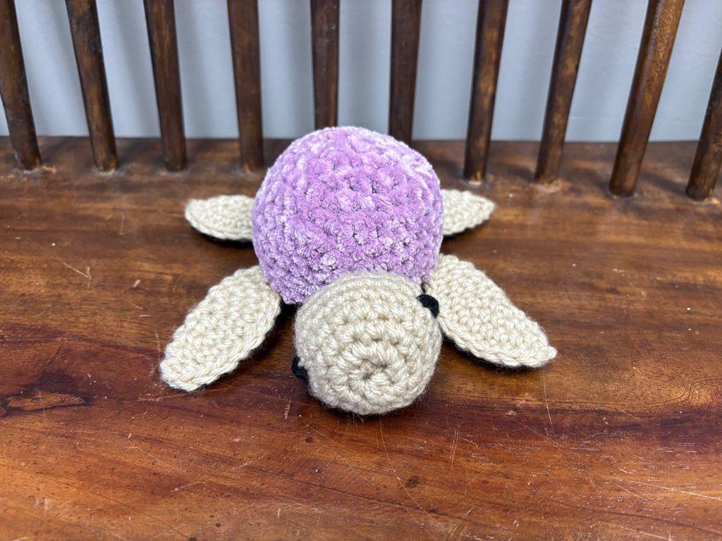 Handcrafted Crochet Turtle – One-of-a-Kind Plu...
