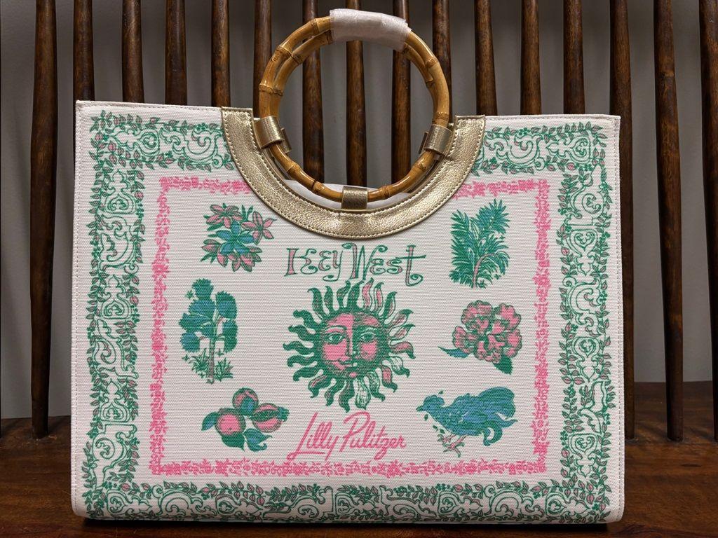 Lilly Pulitzer Key West Oasis Canvas Tote