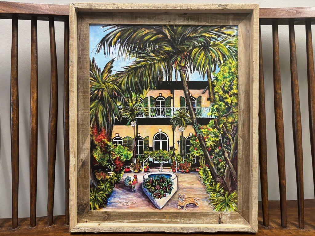19 x 23 ''Hemingway House'' color-enhanced print by ...