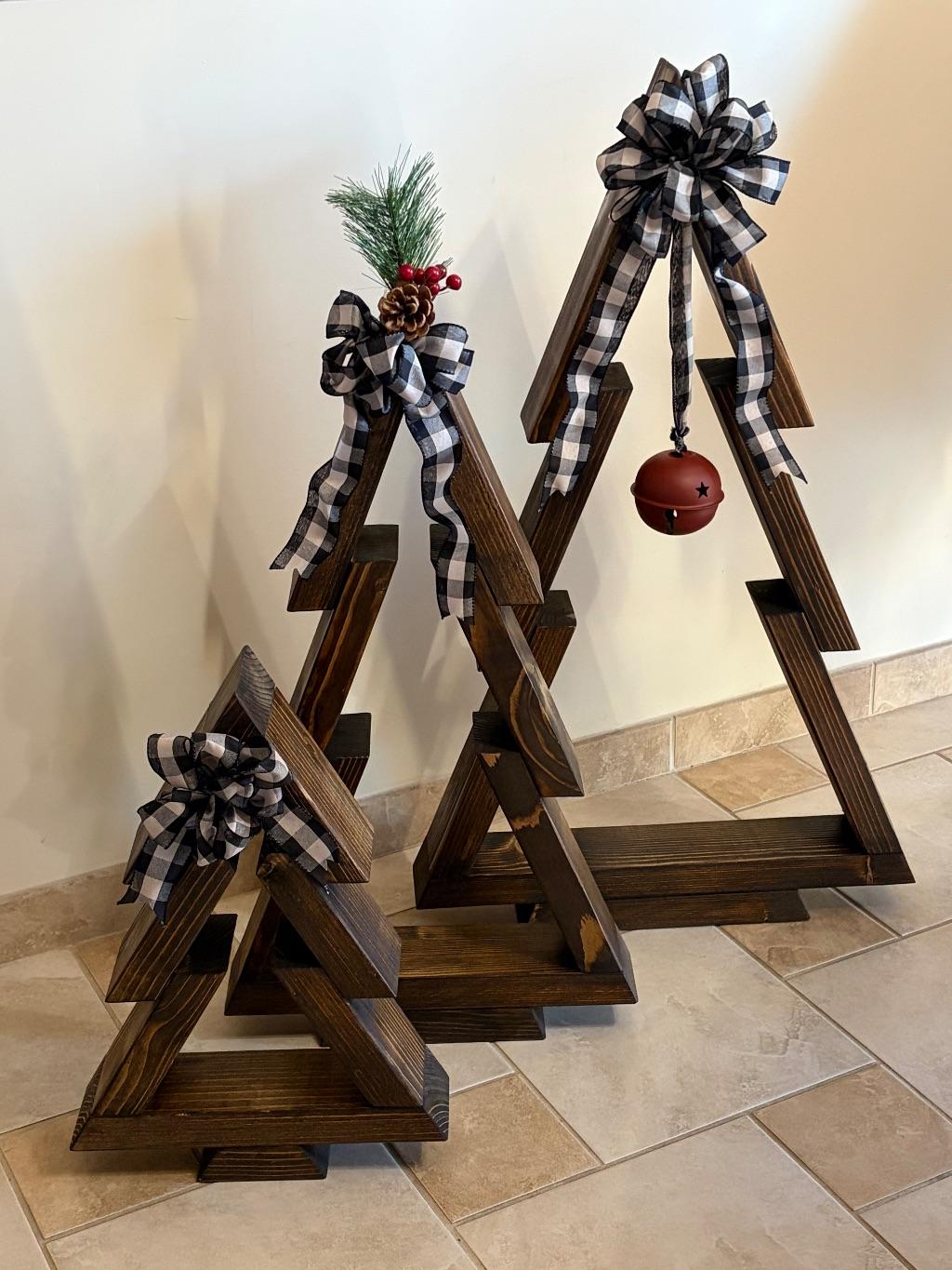 Wooden Christmas trees