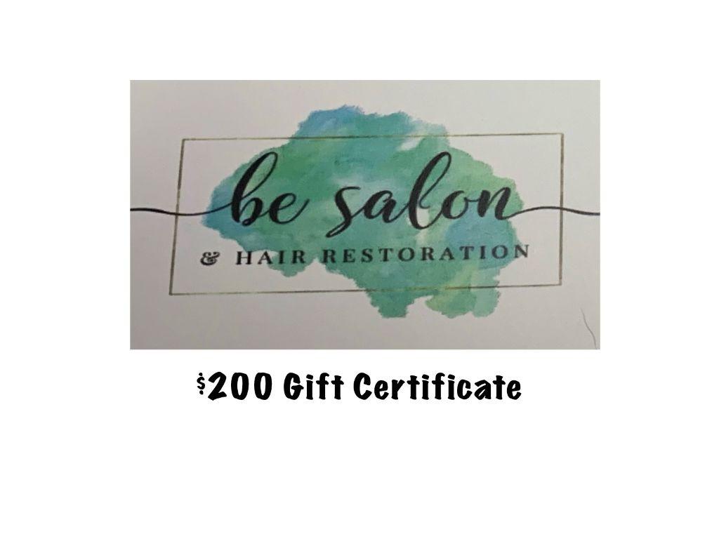 Be Salon Gift Certificate