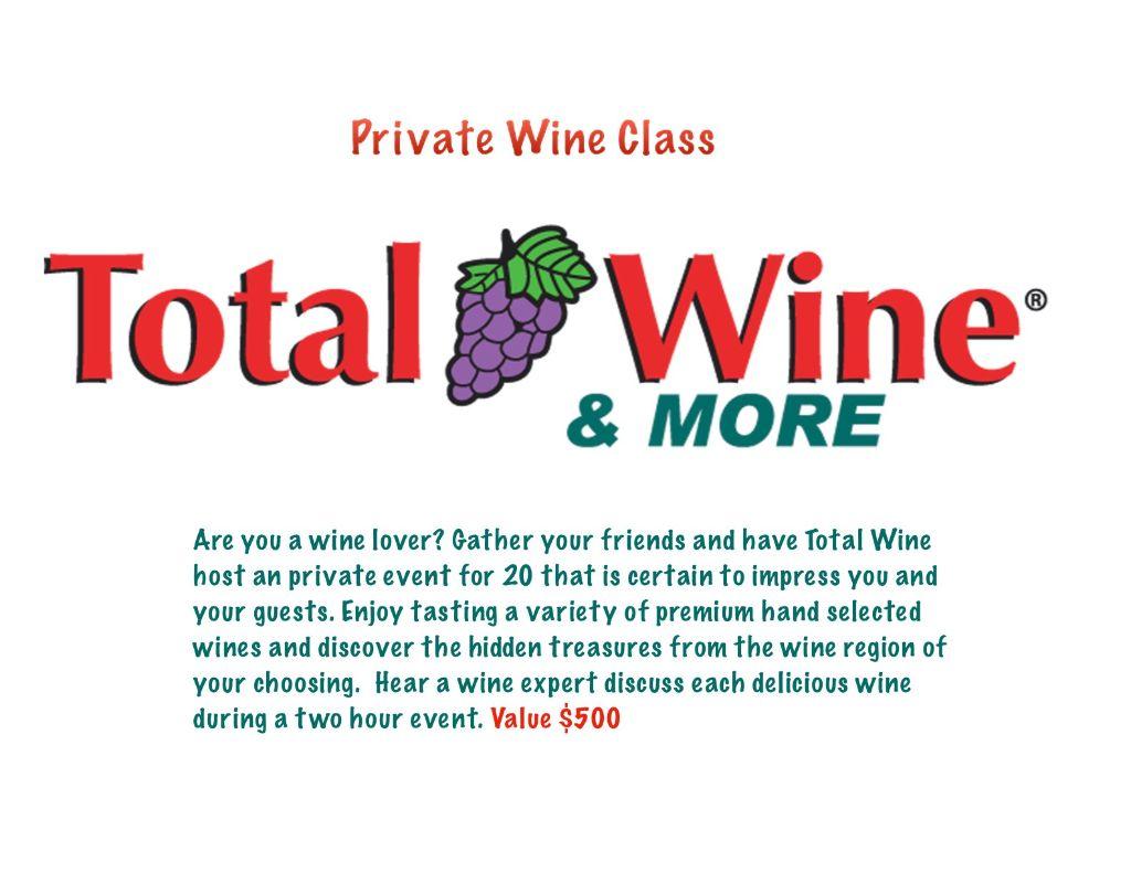 Private Wine Class for 20!