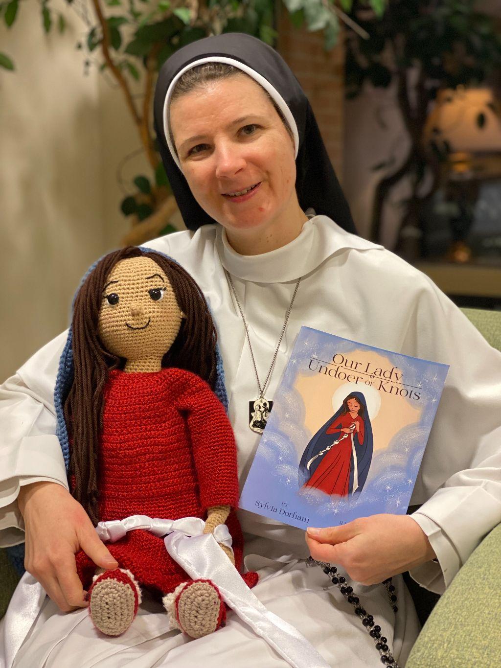 Sr. Athanasius Handmade Undoer of Knots Crocheted Do...