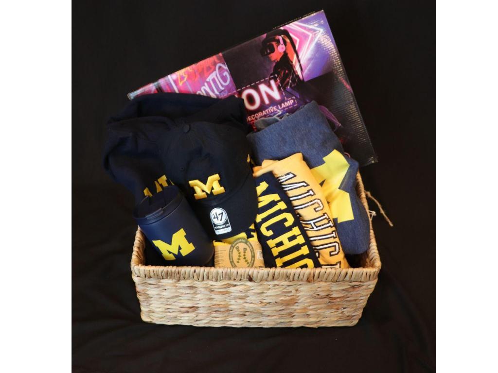 Michigan Football Tickets Gift Basket