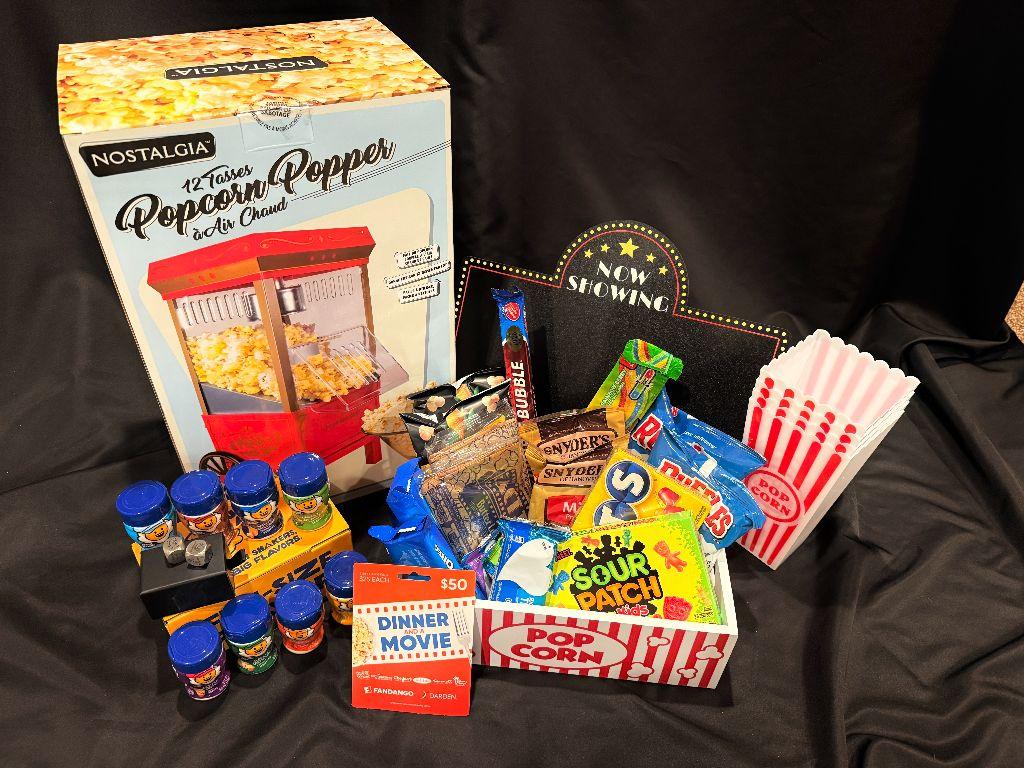 It's a Movie Night Gift Basket
