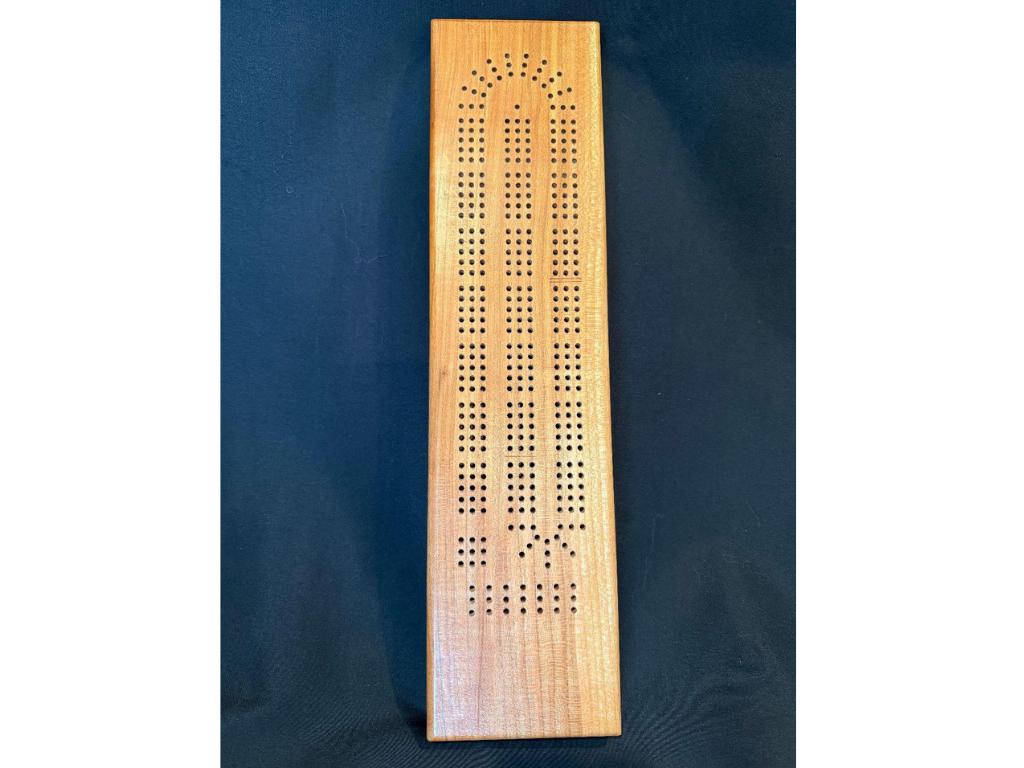Handmade Cherry Cribbage Board