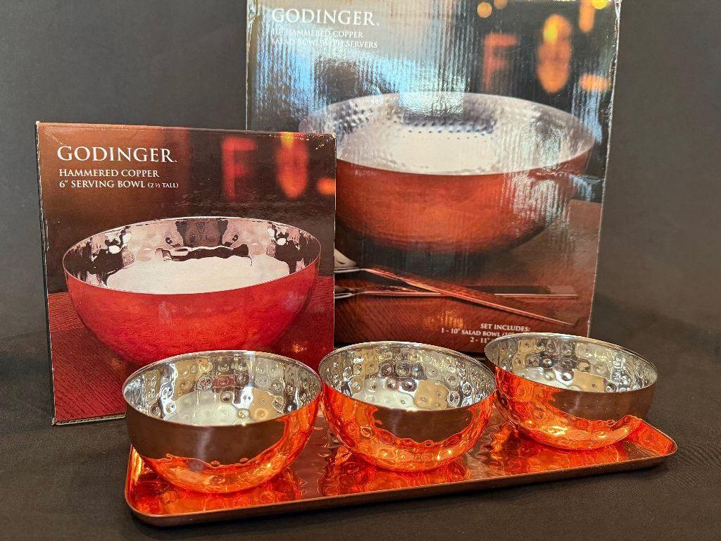 Godinger Hammered Copper Gift Set
