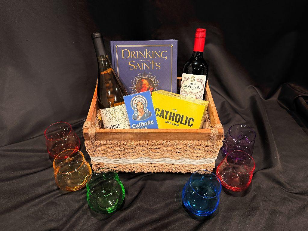 Catholic Game Night Gift Basket