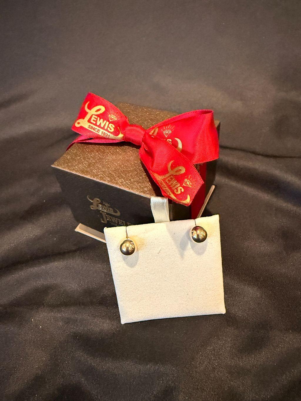 14kt Yellow Gold 8mm Ball Earrings