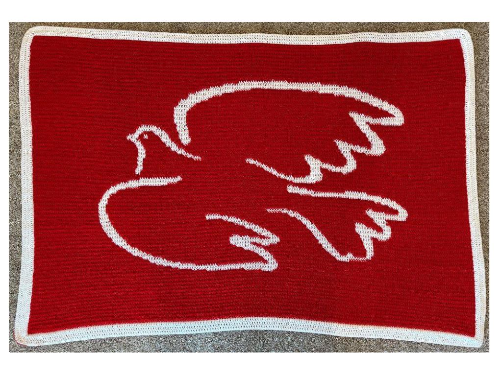 Mrs. Abbott Handmade SSA Afghan Blanket