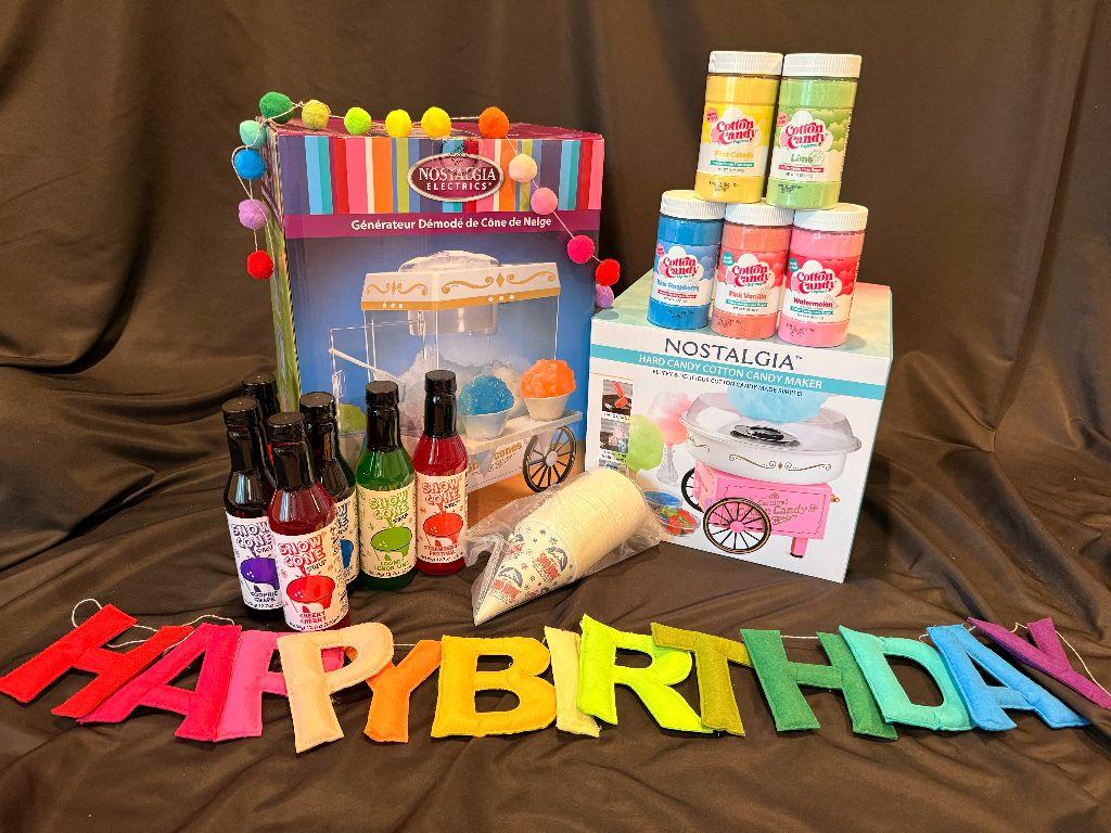It's a Birthday! Snow Cone and Cotton Candy Gift Bas...