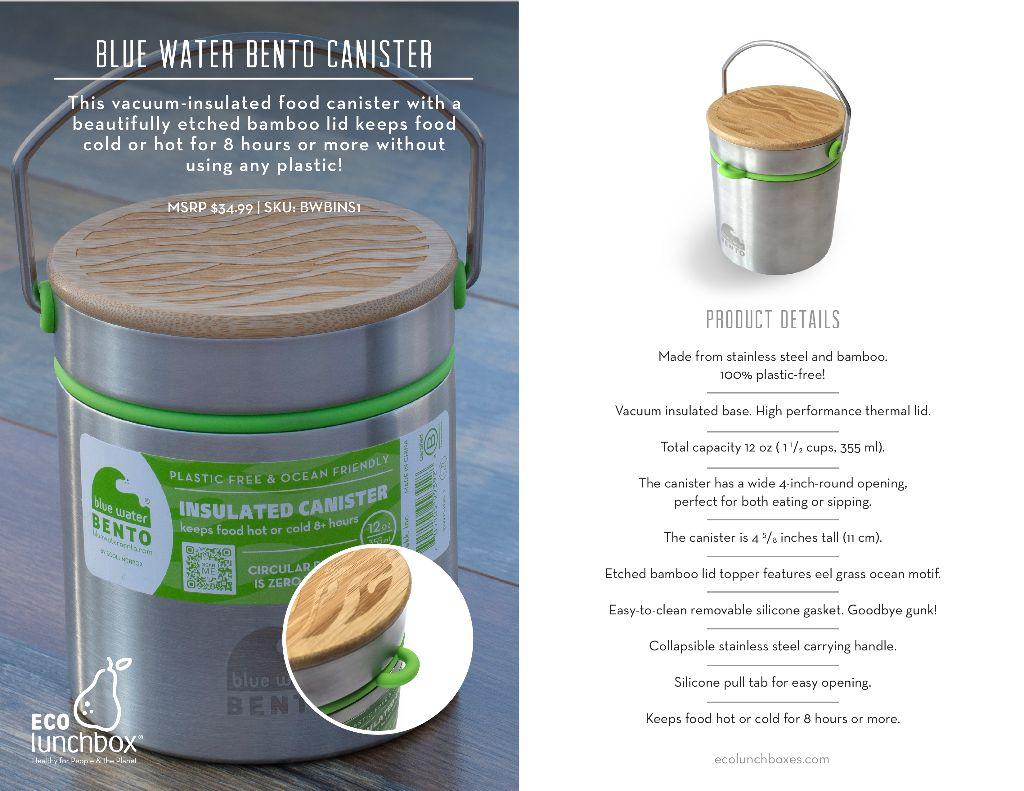Blue Water Bento Canister