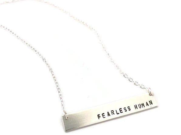 The Fearless Human Bar Necklace