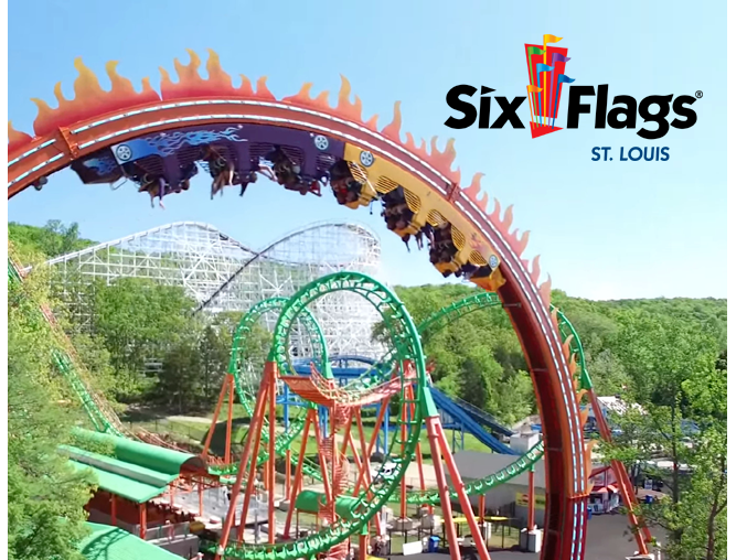 2 Tickets to Six Flags St. Louis
