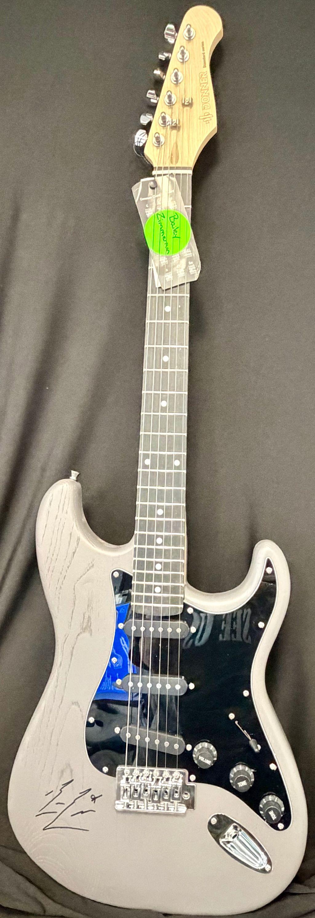 Bailey Zimmerman Autographed Donner Electric Guitar