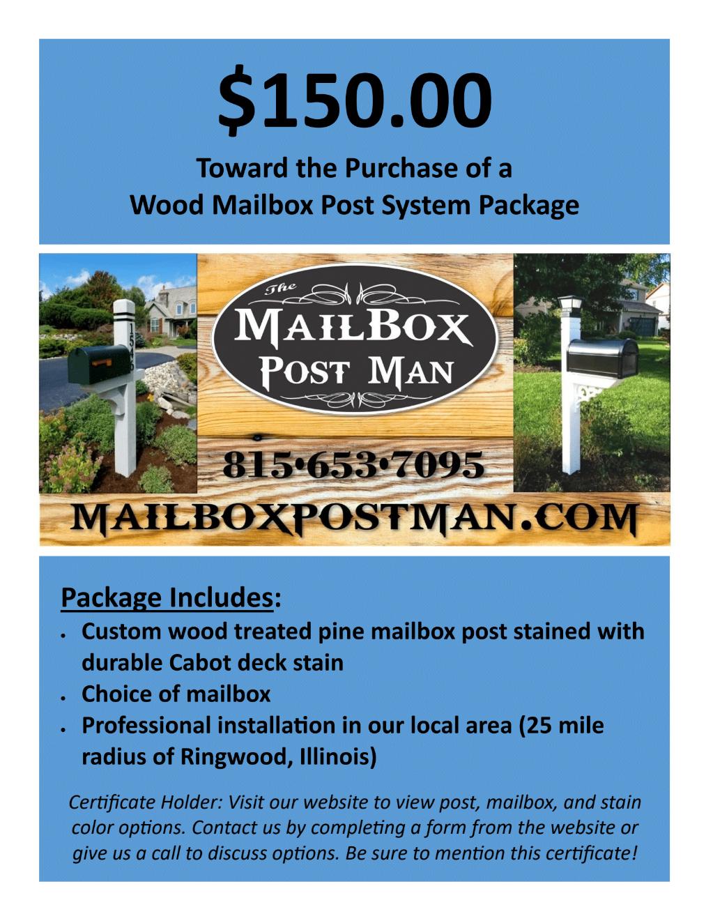 Upgrade your curb appeal  - $150 Gift Certificate fr...