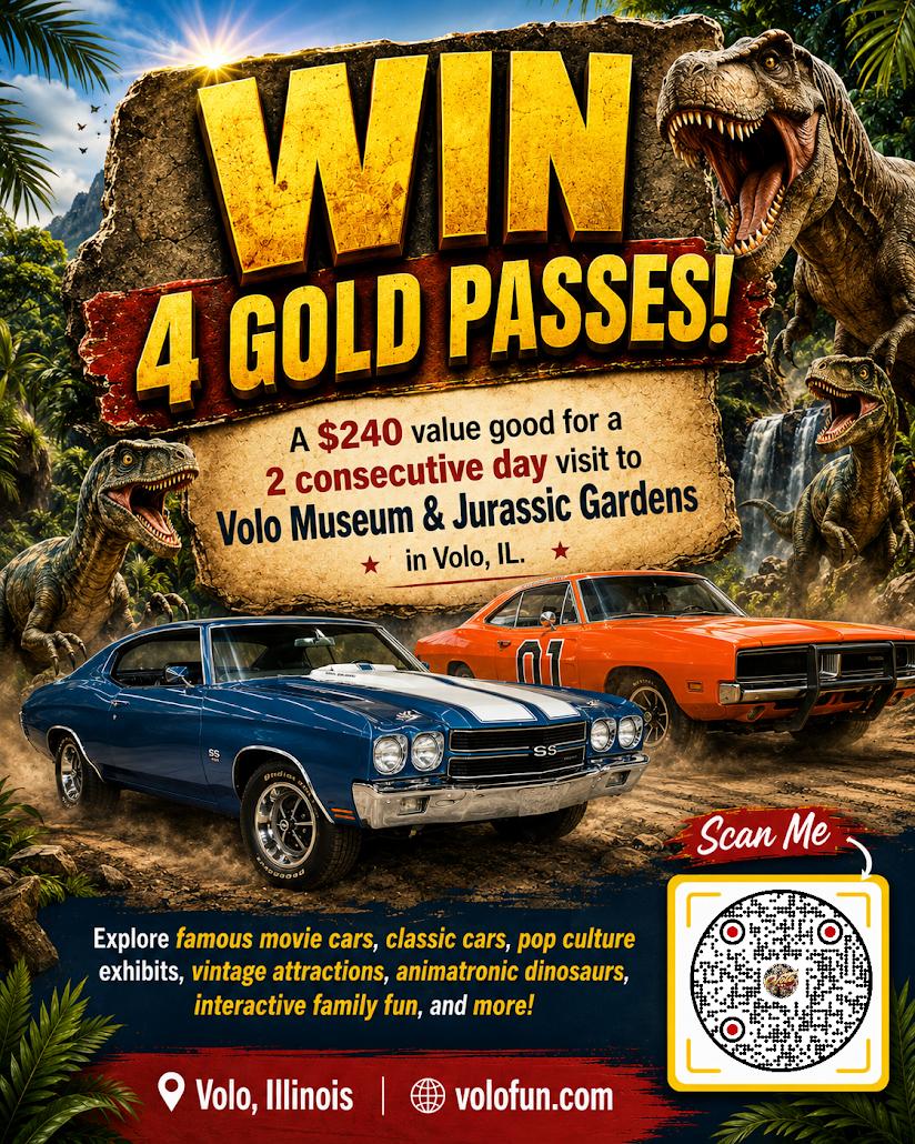 Gold Passes to Volo Auto Museum