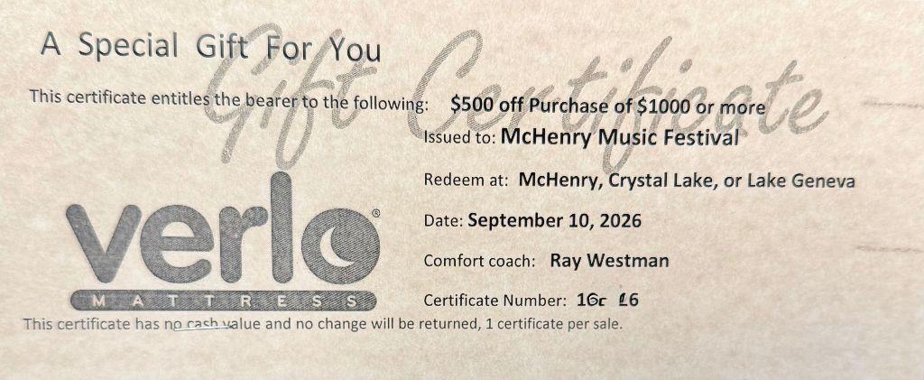 $500 Voucher to Verlo Mattress