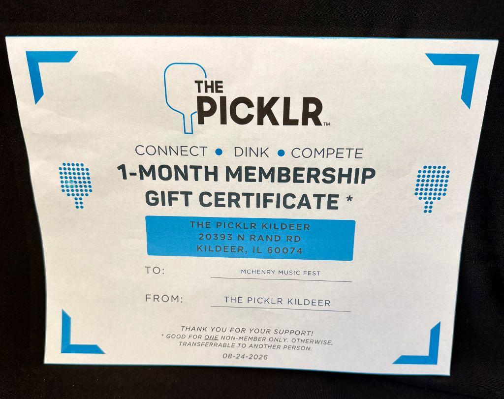 1 month Pickleball membership