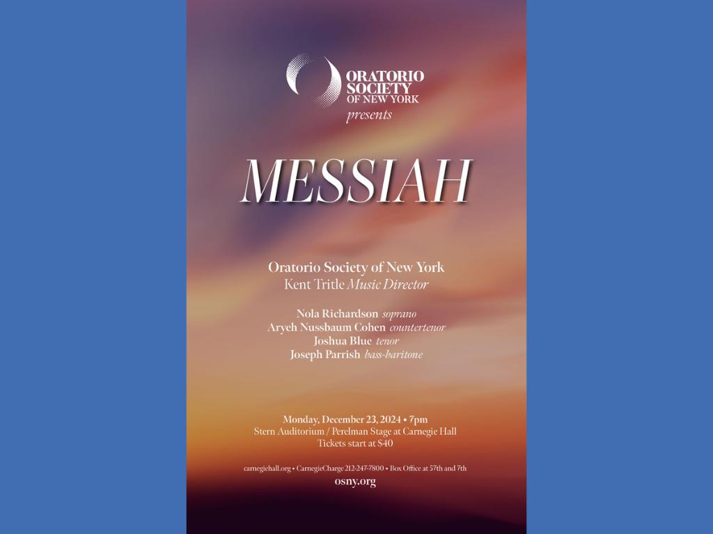 Signed Poster for December 2024 Messiah Concert