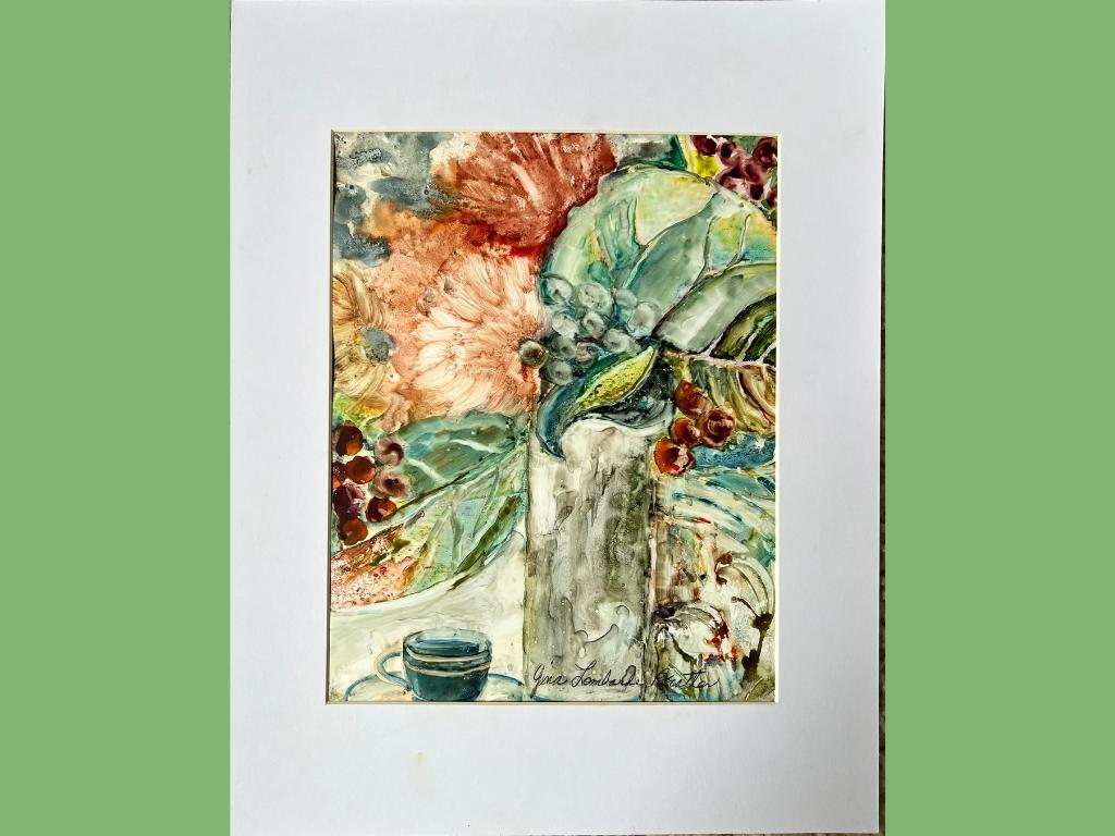 ''Floral Arrangement #2'' Watercolor by Gina Bratter