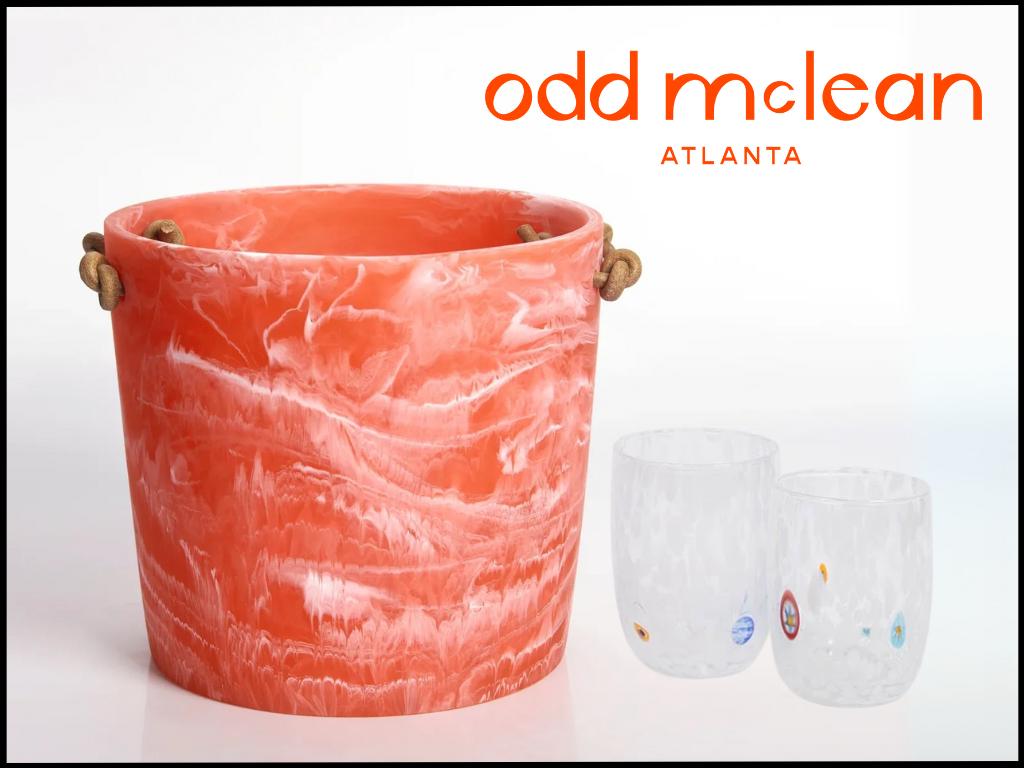 Ice Bucket and Stemless Glasses from Odd McLean