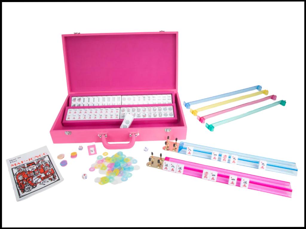 Pink Mahjong Set