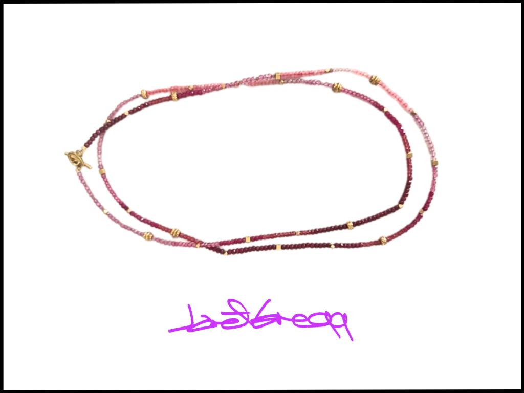 Pink Ombre Necklace from Janet Gregg