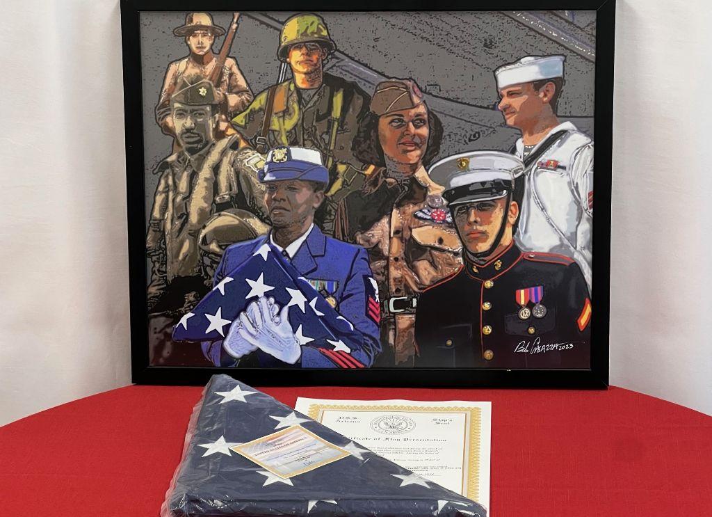 USS Arizona Memorial Flag