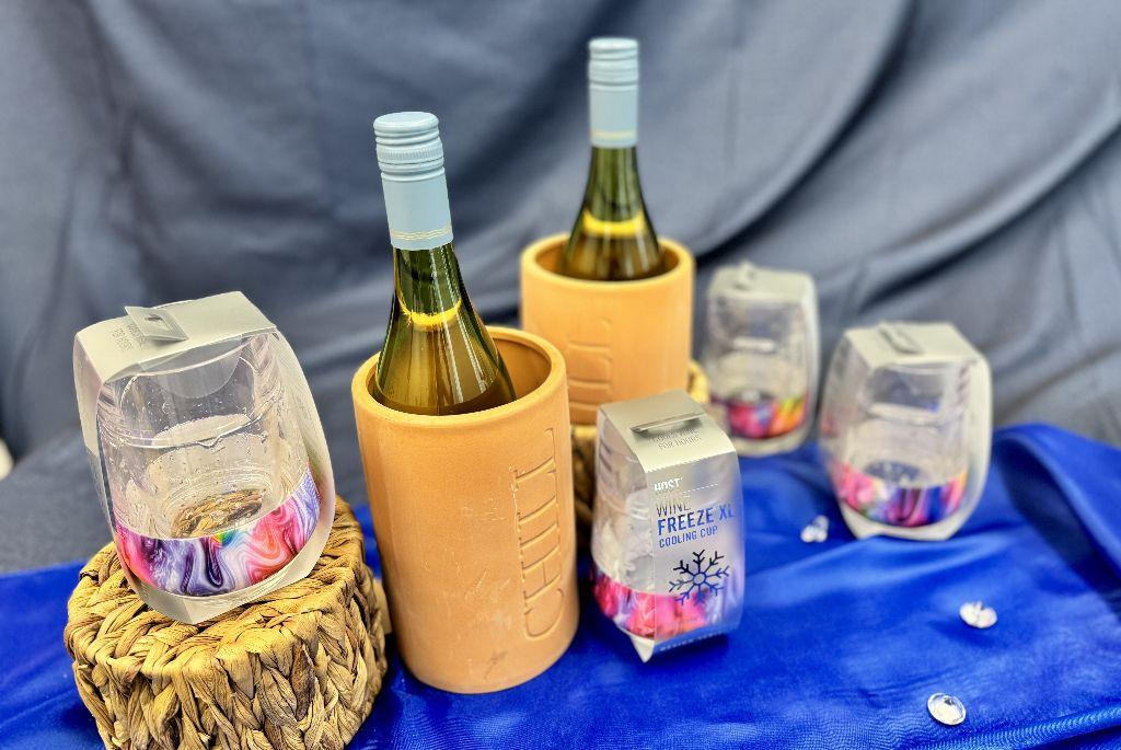 Wine Chiller and 2 Stemless Tumblers