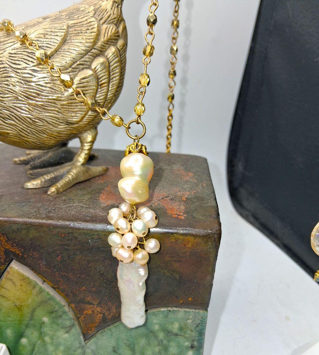 Pearl Drop Necklace - Ms. Betty's Baubles and Such