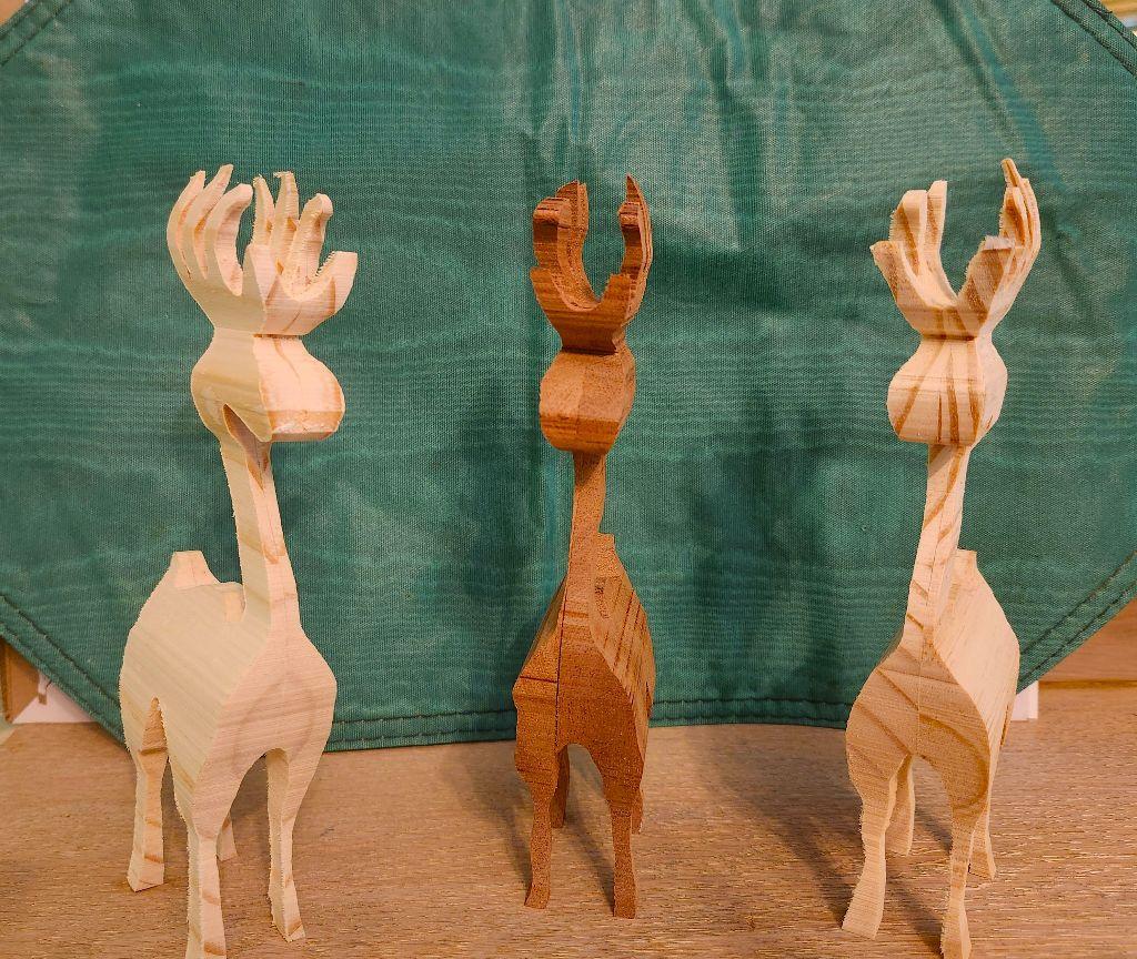 Carved Wooden Deer - Woodwork by Jason