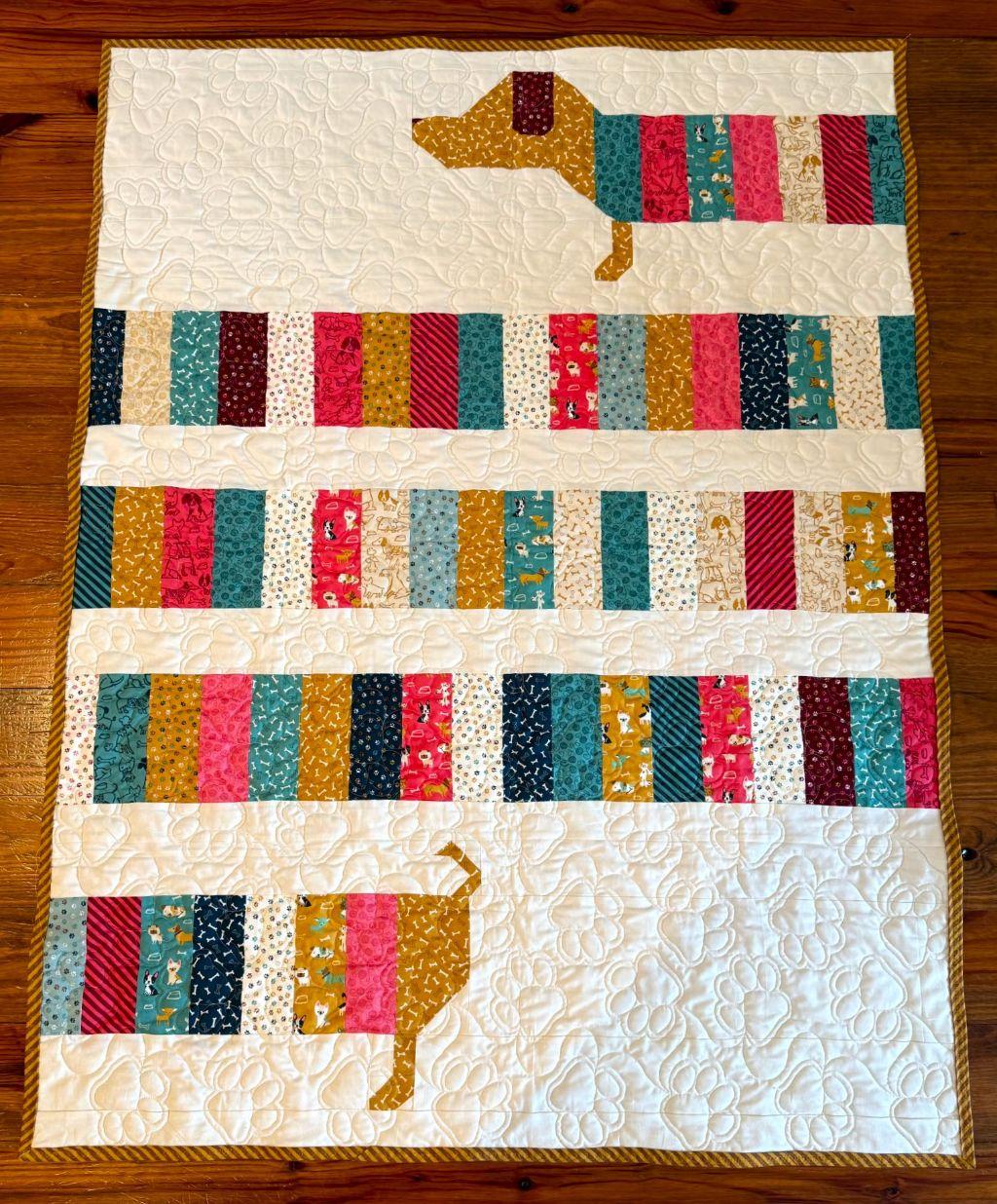 Puppy Dog Quilted Throw - from Vivian Smith