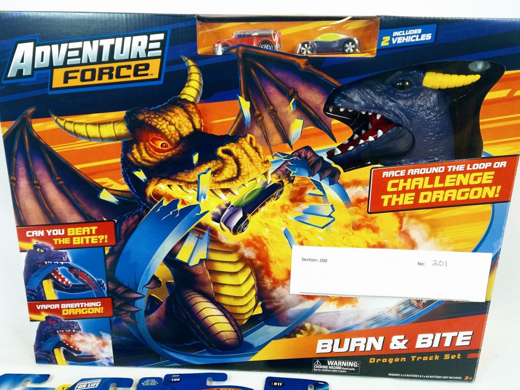 Adventure Force Burn & Bite Dragon Track Set & Hot Wheels