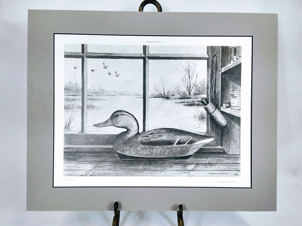 Duck Unlimited Duck Decoy Signed/Numbered Print