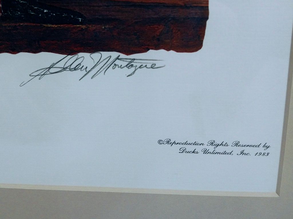 Ducks Unlimited Framed Signed/Numbered Print 
