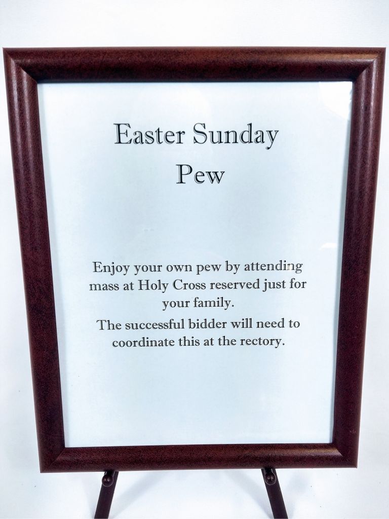 Reserved Pew for Easter 2022