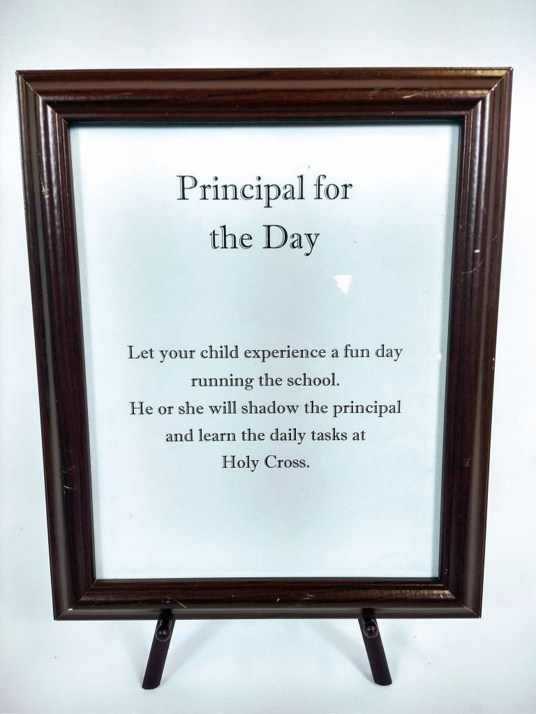 Principle for a Day