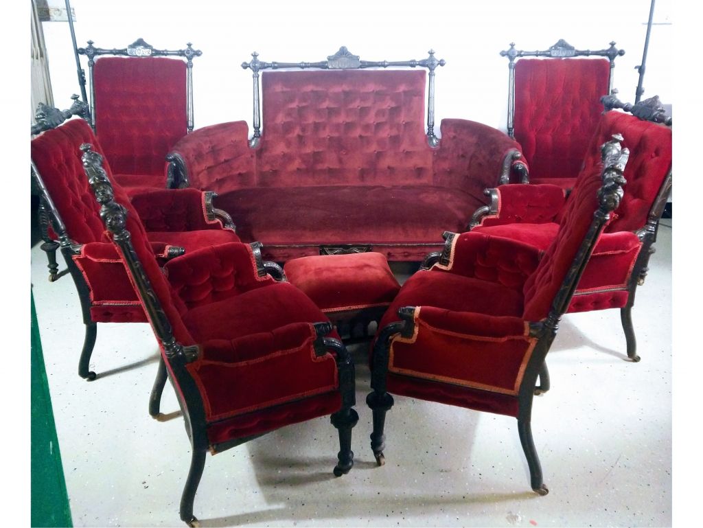 8 Piece Victorian Parlor Set 1860's