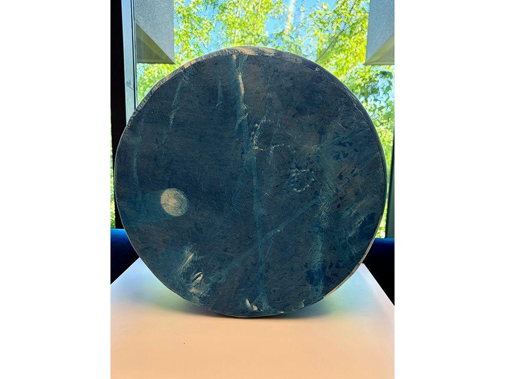 First Exposures 2025/2026 - Cyanotype Pouf (#3)