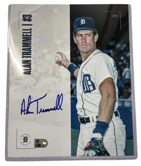 Detroit Tigers Memorabilia - Autographed Alan Tramme...